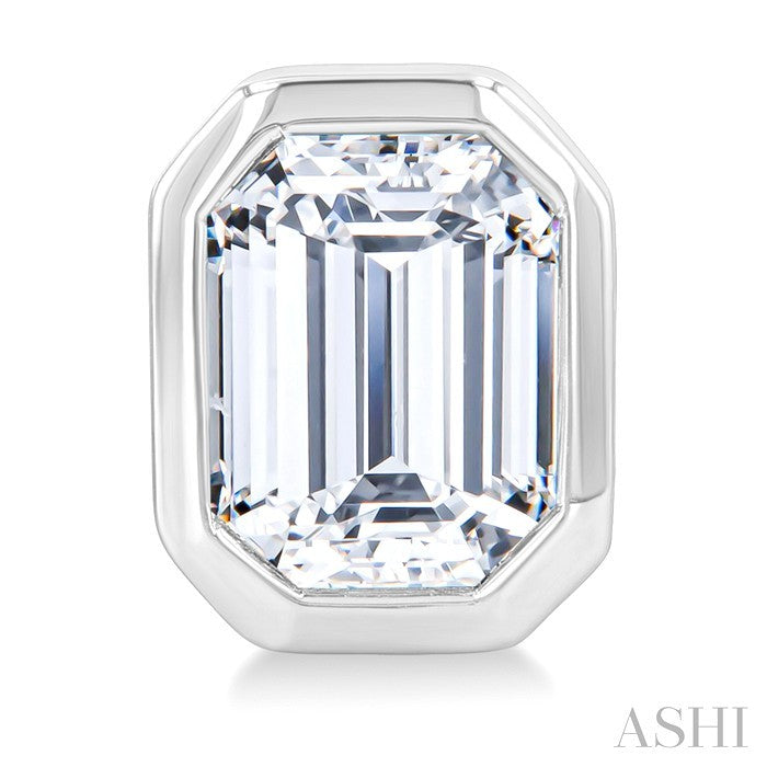 3/8 Ctw Emerald Pie Cut Diamond Fashion Stud Earring in 14K White Gold