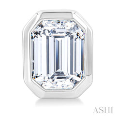 3/8 Ctw Emerald Pie Cut Diamond Fashion Stud Earring in 14K White Gold
